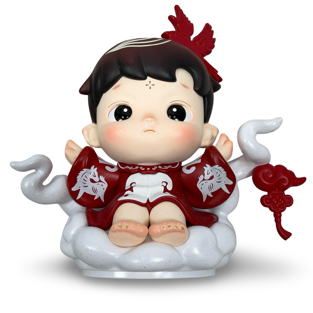 Pop Mart Hirono Clouds Bearing Blessings Chinese New Year Dragon Red Figure 3.5"